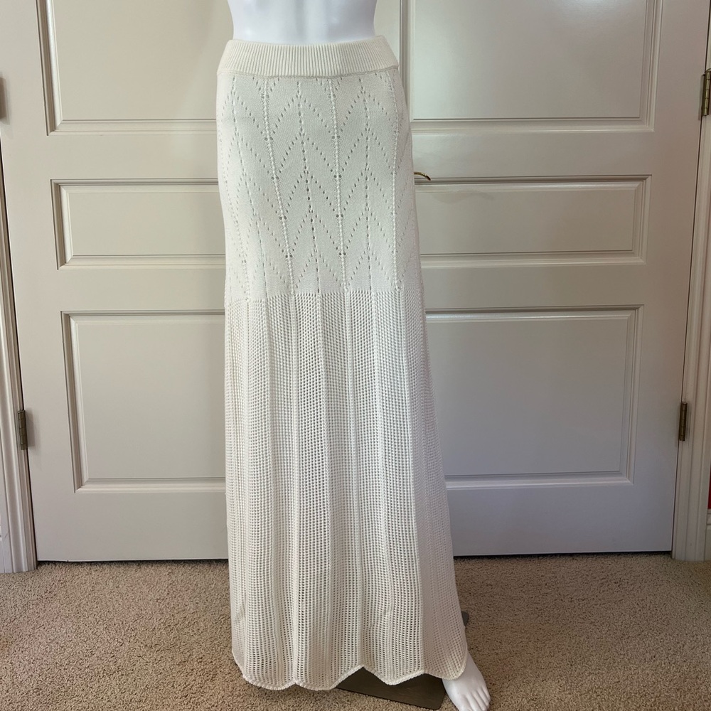 Jen's Pirate Booty ivory Knit Maxi Skirt